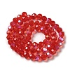 Electroplate Transparent Glass Beads Strands LS-EGLA-A035-T8mm-L01-2