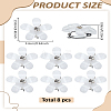 8Pcs Plastic Claw Hair Clips OHAR-LP0002-28-2