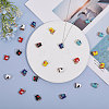 Globleland 24Pcs 6 Colors Alloy Enamel Pendants ENAM-GL0001-04-5