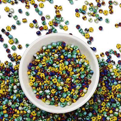 6/0 Opaque Colours Seep Glass Beads SEED-M006-M-1
