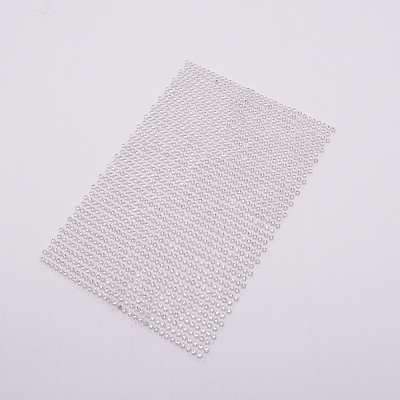 Plastic Elasticity Rhinestone Net KY-WH0020-86A-1