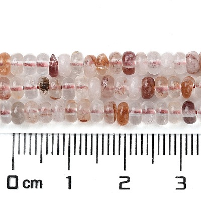 Natural Red Hematoid Quartz/Ferruginous Quartz Beads Strands G-H292-A07-01-1