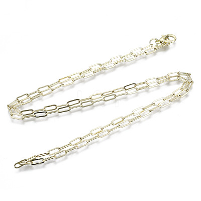 Brass Paperclip Chains X-MAK-S072-10A-14KC-1