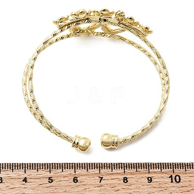 Brass Cuff Bangles BJEW-F526-03G-1