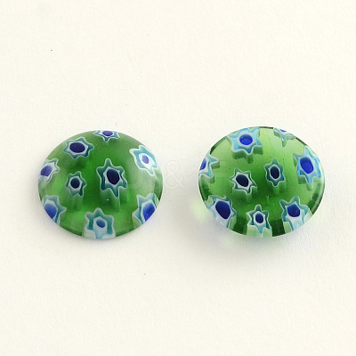 Handmade Millefiori Glass Cabochons LK-R006-08-1