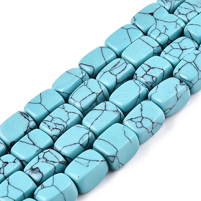 Synthetic Turquoise Dyed Beads Strands G-T138-99-1