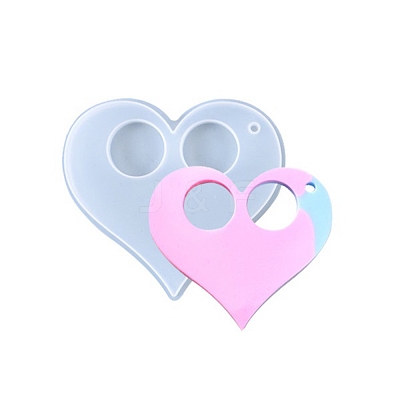 Heart Keychain Silicone Molds DIY-I036-24-1