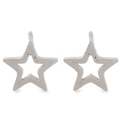 Non-Tarnish 304 Stainless Steel Stud Earrings EJEW-M242-01C-P-1