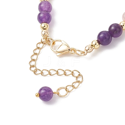 Adjustable Natural Quartz and Freshwater Pearl Beads Bead Bracelets BJEW-JB13031-01-1