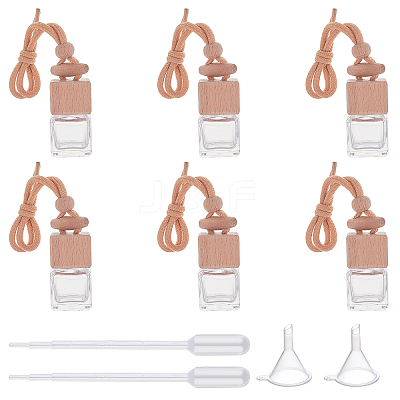 Glass Pendant Decorations HJEW-PH0001-07-WH-1