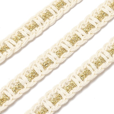 Polyester with Cotton Braided Lace Ribbon OCOR-Z007-05B-1