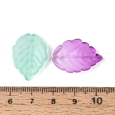 Two Tone Transparent Glass Pendants GLAA-N060-02-1