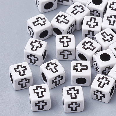 Craft Style Acrylic Beads MACR-Q226-01D-1