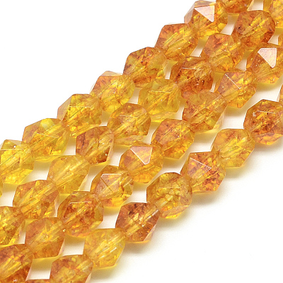 Natural Citrine Beads Strands X-G-S149-09-10mm-1