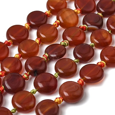 Natural Carnelian Beads Strands G-H342-A02-02-1