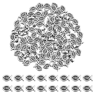 100Pcs Tibetan Style Alloy Beads FIND-FH0008-72-1