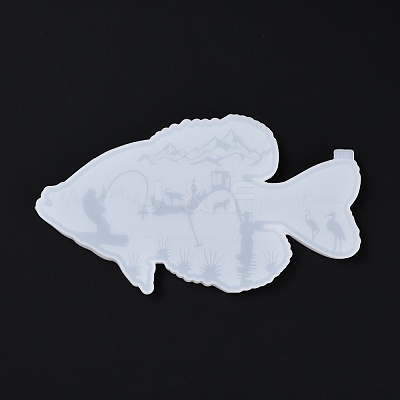 Fish DIY Decoration Silicone Molds DIY-G046-22-1