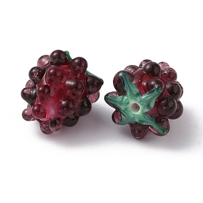 Handmade Lampwork Beads X-LAMP-WH0012-02C-1