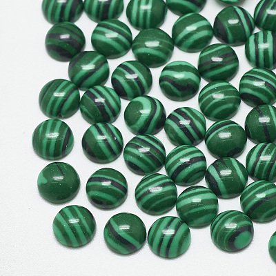 Synthetic Malachite Cabochons TURQ-S290-65B-03-1