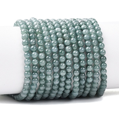 Natural Blue Jade Beads Strands G-H341-4mm-01-1