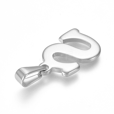 Non-Tarnish 304 Stainless Steel Pendants STAS-F106-95P-S-01-1
