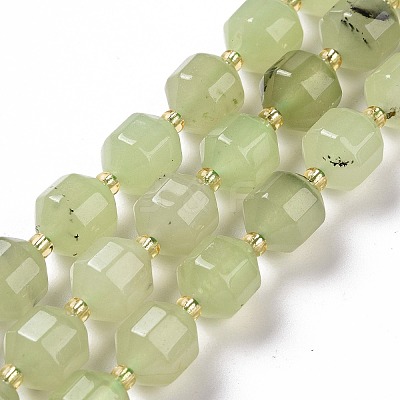 Natural Prehnite Beads Strands G-G990-F09-1