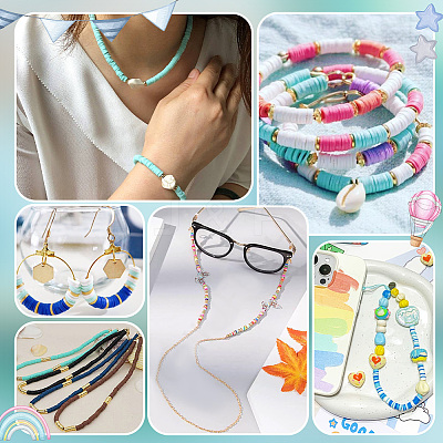 2 Bags Fixed Mixed 25-Color Handmade Polymer Clay Beads CLAY-PH0002-01B-1