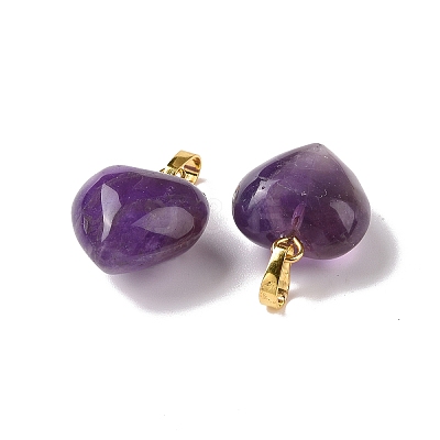Natural Amethyst Pendants X-G-I311-A18-G-1