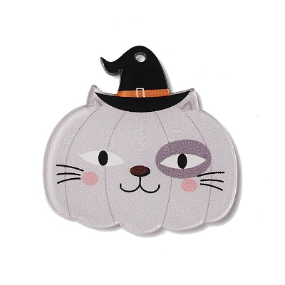 Halloween Printing Acrylic Pendants FIND-K017-01C-1