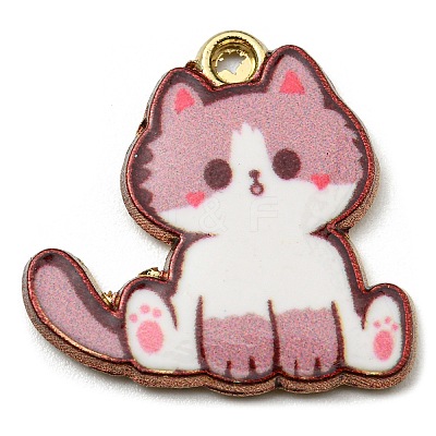 Printed Alloy Pendants ENAM-L042-04G-02-1