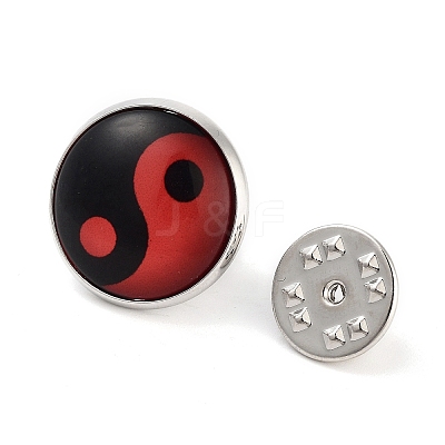 Round Glass Brooches LS-JEWB-A022-02A-1