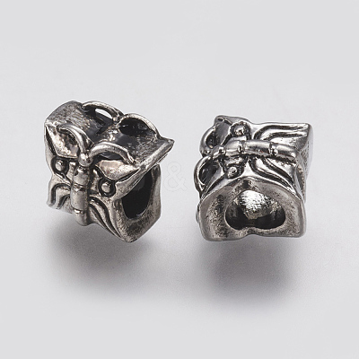Ion Plating(IP) 304 Stainless Steel European Beads STAS-J022-077AS-1