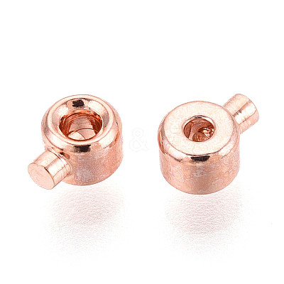 Brass Crimp Beads KK-WH0085-08RG-1