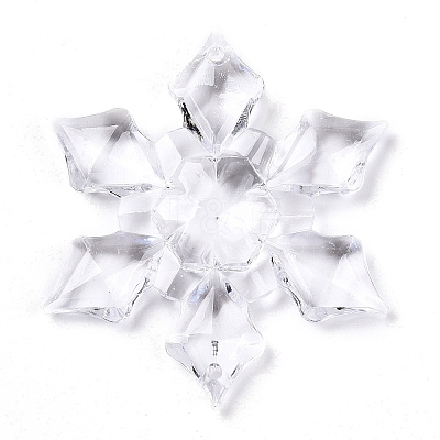 Transparent Acrylic Connector Charms TACR-T028-03A-1