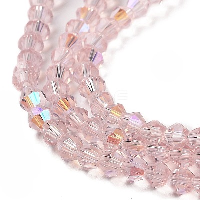 Transparent Electroplate Glass Beads Strands EGLA-A039-T3mm-L26-1