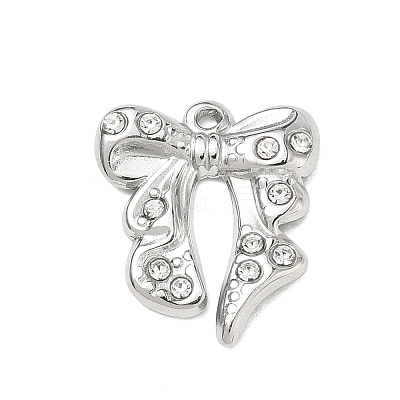 304 Stainless Steel Rhinestone Pendants SA-CBAAE04-05A-P-1