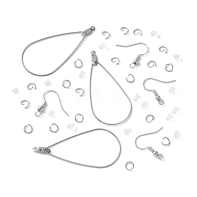 67Pcs 4 Styles 304 Stainless Steel Wire Pendants FIND-FS0002-27-1