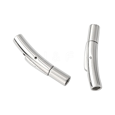 Non-Tarnish 304 Stainless Steel Bayonet Clasps STAS-M297-01B-P-1