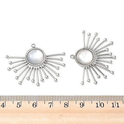 Natural Freshwater Shell Pendants STAS-G397-04P-01-1