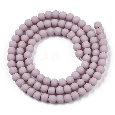 Opaque Glass Beads Strands GLAA-T032-P4mm-MD07-1