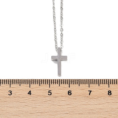 Non-Tarnish 304 Stainless Steel Pendant Necklaces NJEW-E141-42P-1