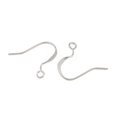 Brass Flat Ear Wire KK-CBA57BD-09P-1