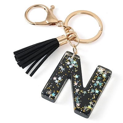 1Pc Resin Letter Keychains KEYC-TADJ0001-09N-1