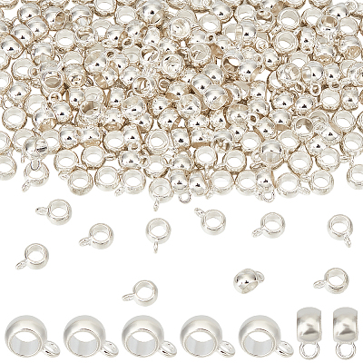 200Pcs Alloy Rondelle Tube Bails FIND-SC0009-52-1