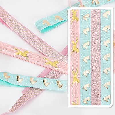 20 Yards Polyester Elastic Ribbon EC-GF0001-07-1