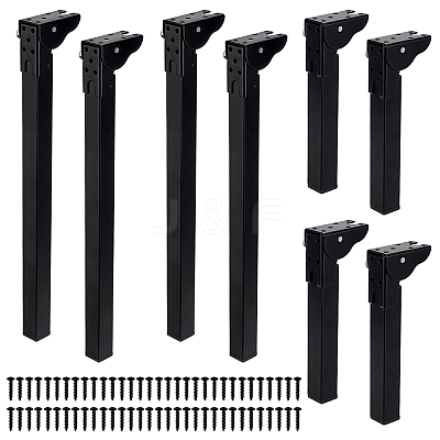 8 Bags 2 Styles Carbon Steel Foldable Table Legs FIND-WA0001-26-1