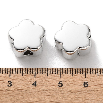 Plating Opaque Acrylic European Beads AC-CBAA26B-02B-1