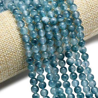Natural Malaysia Jade Beads Strands G-L645-C01-6mm-24-1