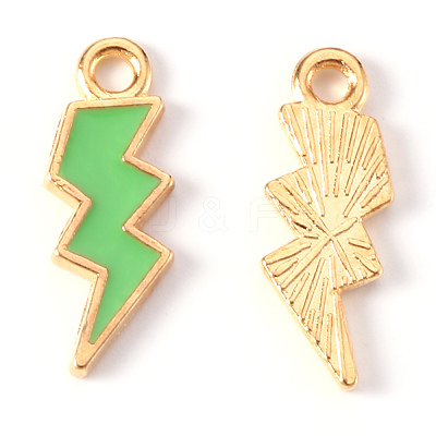 Alloy Enamel Pendants X-ENAM-N054-025G-1