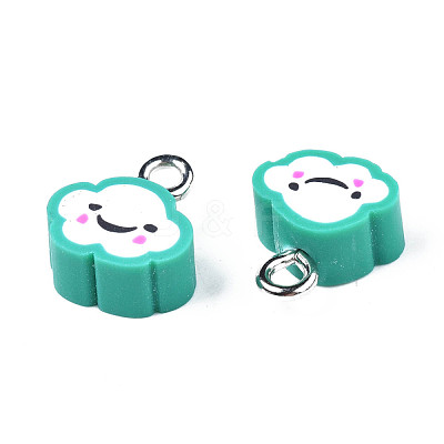 Handmade Polymer Clay Charms CLAY-N006-37B-01D-1